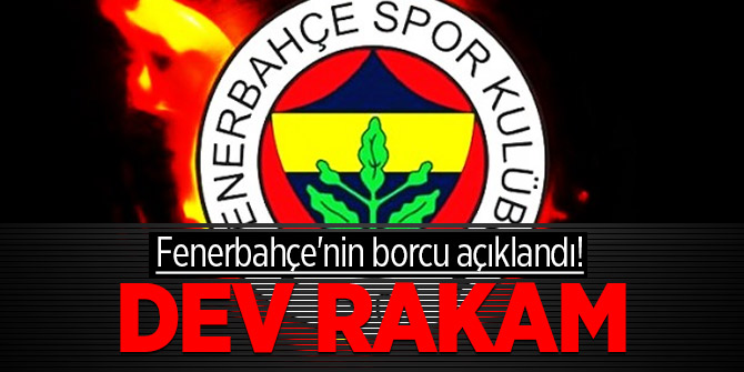 Fenerbahçe'nin borcu açıklandı! Dev rakam...