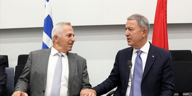 Milli Savunma Bakanı Akar, Yunan mevkidaşıyla görüştü