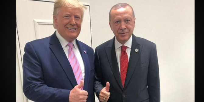 Erdoğan ile Trump böyle poz verdi!