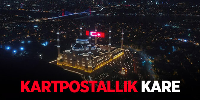 15 Temmuz'a özel dev LED Türk Bayrağı
