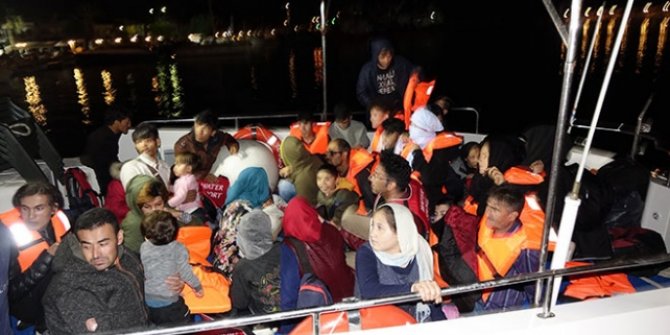 Sahil Güvenlik 32 göçmeni denizde yakaladı