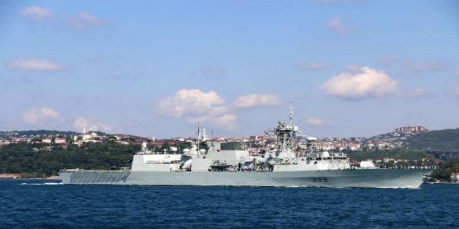 NATO savaş gemisi Karadeniz'den ayrıldı