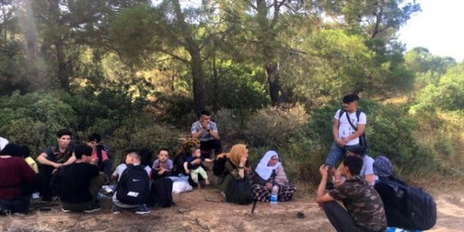 Yunanistan'a gitmek isteyen 32 göçmen yakalandı