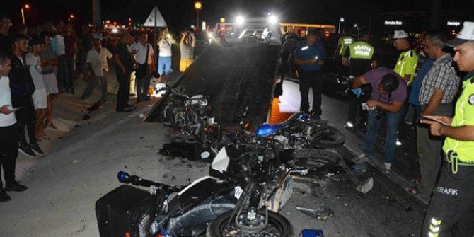 Muğla'da motosikletler çarpıştı: 2 ölü