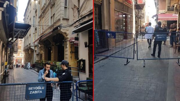 Beyoğlu'nda bir bina çökme riski nedeniyle tahliye edildi! Sokağa girişler kapatıldı