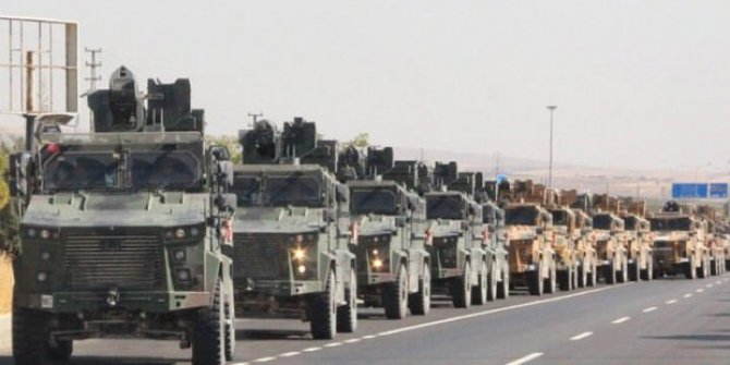Suriye sınırında askeri hareketlilik! 100 araçlık askeri konvoy Kilis'te