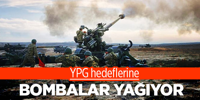 YPG hedeflerine bombalar yağıyor