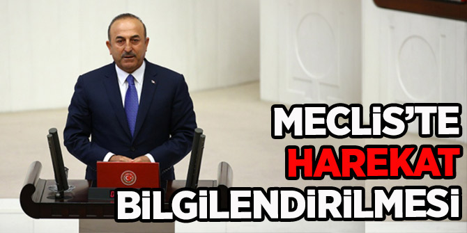Dışişleri Bakanı Mevlüt Çavuşoğlu Meclis'i bilgilendiriyor..
