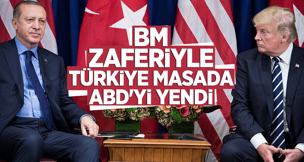 BM zaferiyle Türkiye masada ABD'yi yendi