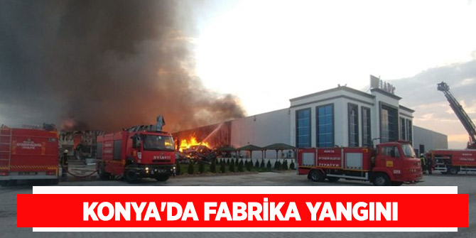 Konya Ereğli Organize Sanayi Bölgesi'nde yangın