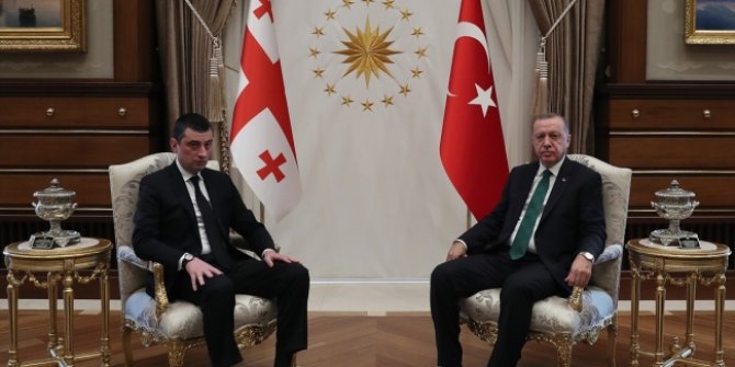 Erdoğan Gürcistan Başbakanı Gakharia'yı kabul etti