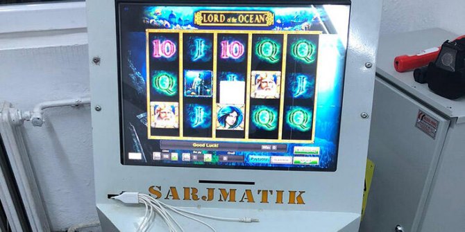 Kırşehir'de şarjmatik görünümlü kumar makinesi
