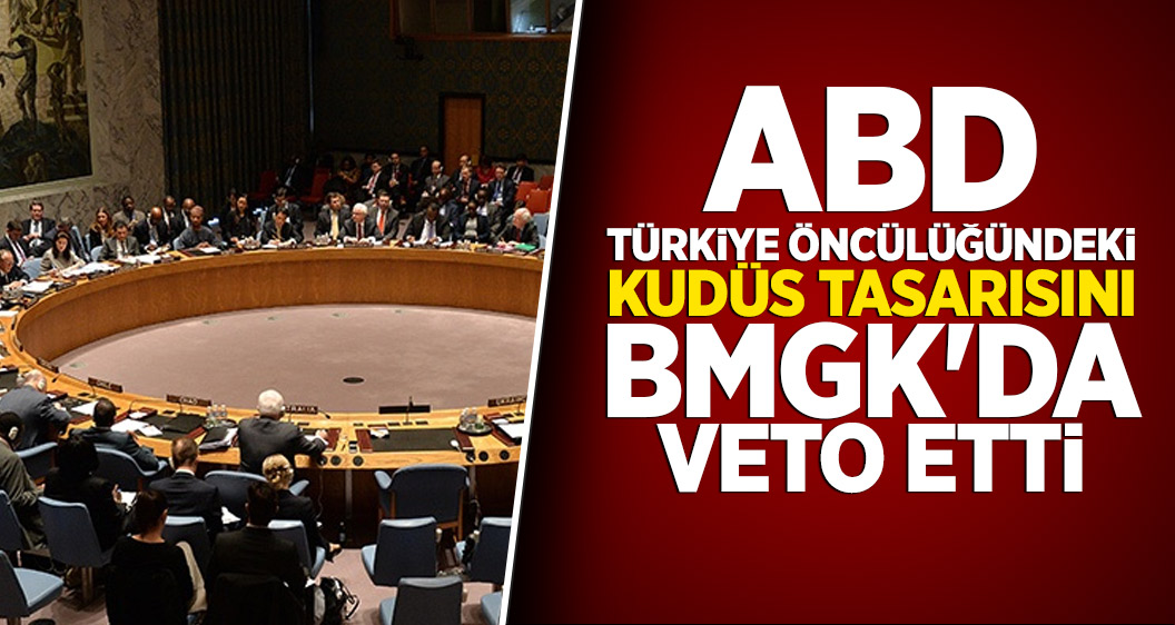 ABD, Türkiye öncülüğündeki Kudüs tasarısını BMGK'da veto etti