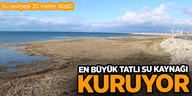 Konya Beyşehir Gölü'nde su seviyesi 20 metre düştü