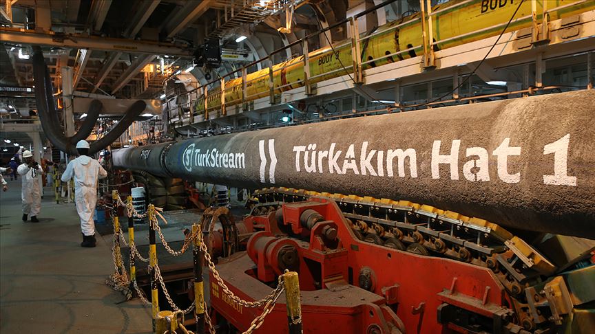 TürkAkım'dan Avrupa'ya ocakta 506,3 milyon metreküp gaz taşındı