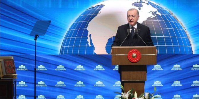 Cumhurbaşkanı Erdoğan Millet Kütüphanesi'nin açılış töreninde konuştu