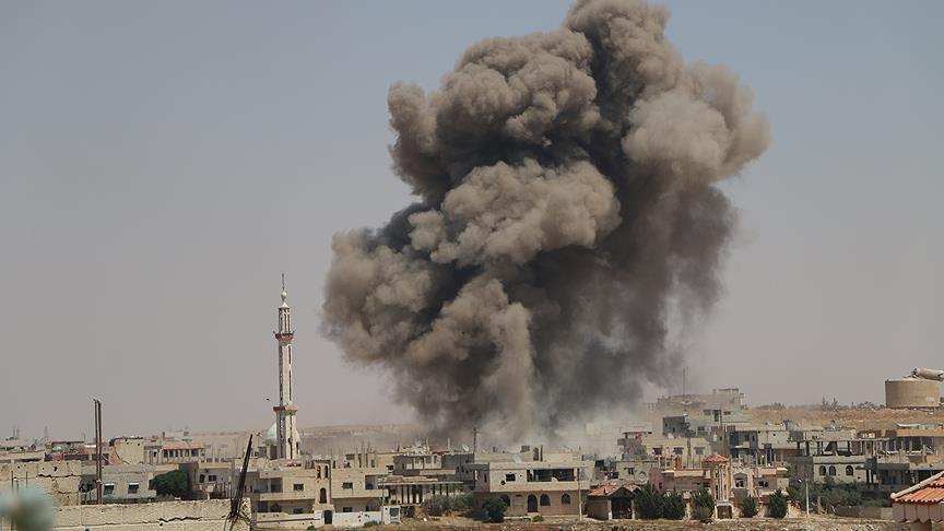 Esed rejimi varil bombasıyla can almayı sürdürüyor