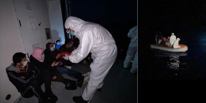 Muğla'da mahsur kalan 17 sığınmacı kurtarıldı