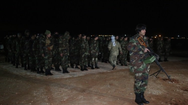 Gece yarısı Afrin için hazırlandılar!