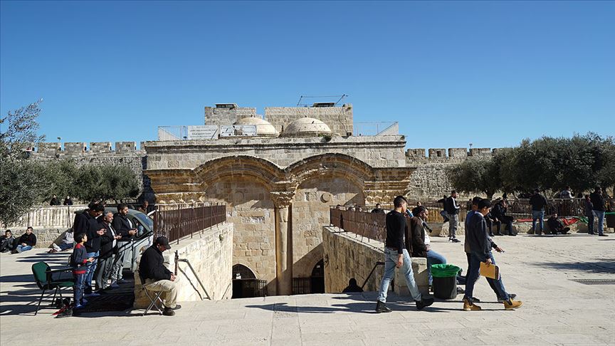Filistin'den İsrail'in Rahmet Kapısı Mescidi'ni kapatma kararına kınama