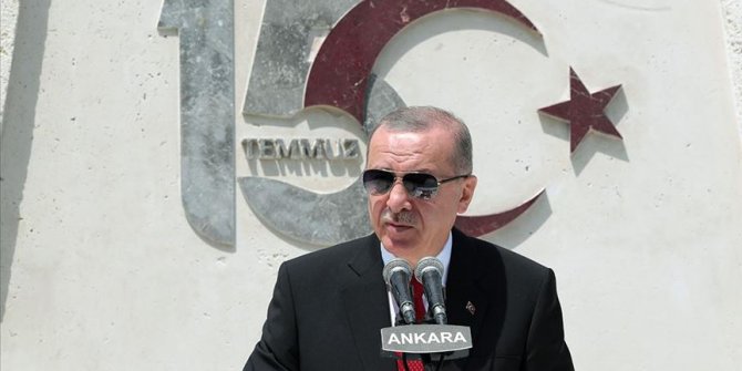 Cumhurbaşkanı Erdoğan TBMM'de 15 Temmuz Şehitlerini Anma Programı'nda konuşuyor