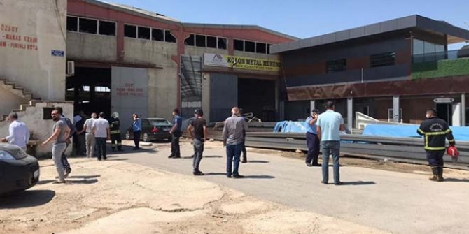 Gaziantep'te demir atölyesinde oksijen tüpü patladı