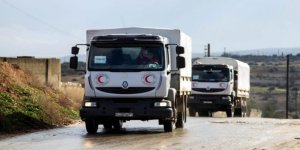 Kızılhaç insani yardım konvoyu Afrin'e girdi