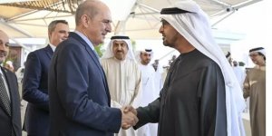 TBMM Başkanı Numan Kurtulmuş, BAE Devlet Başkanı Al Nahyan ile görüştü