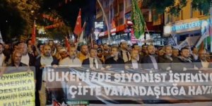 Ankara'da Gazze'ye destek yürüyüşü
