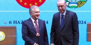 Cumhurbaşkanı Erdoğan, Özbekistan Cumhurbaşkanı Mirzoyoyev'e devlet nişanı tevcih etti