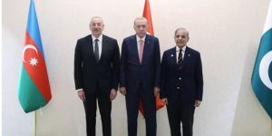 Cumhurbaşkanı Erdoğan, Aliyev ve Şerif ile üçlü toplantı yaptı