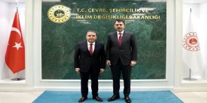 Bakan Kurum, Antalya Büyükşehir Belediye Başkanı Böcek'i kabul etti