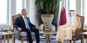 Bakan Fidan, Katar Emiri Al Sani ile bir araya geldi