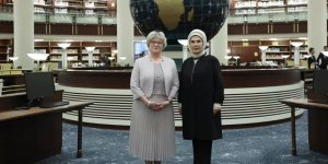 Emine Erdoğan Macaristan Cumhurbaşkanı'nın eşi Nagy ile bir araya geldi