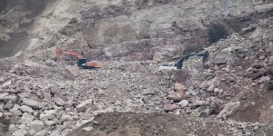 Taş ocağı şantiyesinde göçük: Arama kurtarma çalışmaları başladı