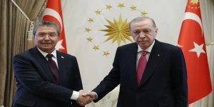 Külliye'de kritik kabul! Cumhurbaşkanı Erdoğan, KKTC Başbakanı Üstel ile görüştü