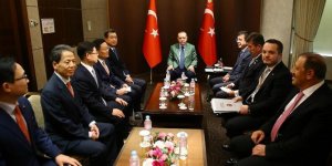 Erdoğan, Güney Kore'de firma yöneticilerini kabul etti