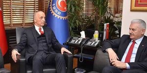 Başbakan Yıldırım Türk-İş Başkanı Atalay'ı ziyaret ediyor