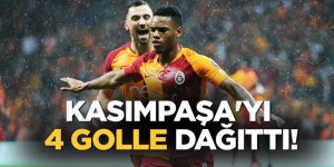 Galatasaray namağlup Kasımpaşa'yı 4 golle dağıttı!