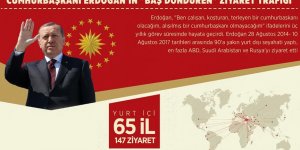 Cumhurbaşkanı Erdoğan'ın 'baş döndüren' ziyaret trafiği