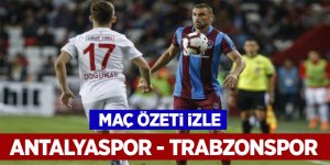 Trabzonspor iki haftadır fırsat tepiyor! Antalyaspor - Trabzonspor maç özeti izle