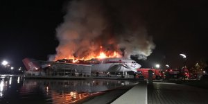 Konya'da uçak restoranda yangın