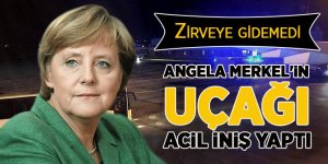 Angela Merkel'in uçağı acil iniş yaptı