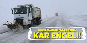 Doğu Anadolu'da ulaşıma kar engeli!