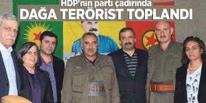 HDP'nin parti çadırında dağa terörist toplandı