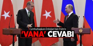 Erdoğan'dan Putin'e 'vana' cevabı