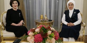 Emine Erdoğan, Özbekistan Cumhurbaşkanı Mirziyoyev'in eşi ile görüştü