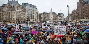 Hollanda'da iklim protestosu
