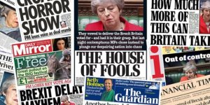 Brexit depremi, Bütün İngiltere basınında
