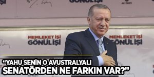 Cumhurbaşkanı Erdoğan “Yahu senin o Avustralyalı senatörden ne farkın var?”!